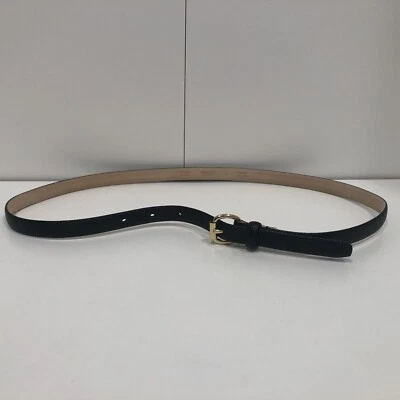 Talbots Genuine Leather Belt S Lizard Print Skinny Black  Made in Italy EUC - Image 1 of 4