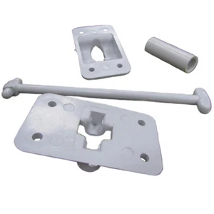 1 Set - 6" T-Style Door Catch Latch Holder RV Camper Trailer Cargo Hatch White - Picture 1 of 11