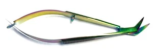 4"  Titanium Spring Squeeze Scissors Straight Embroidery - Picture 1 of 2