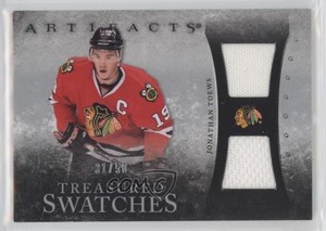 2010-11 Upper Deck Artifacts Treasured Swatches Silver /50 Jonathan Toews #TS-JT