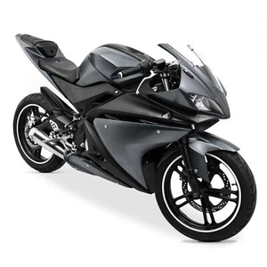 ABS Plastic Full Fairing Kit (20 panel) for Grey/Black Yamaha YZF-R 125 08-13 - Picture 1 of 12