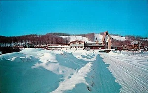 Boyne Mountain Lodge Boyne Falls Michigan MI winter snow Postcard - Picture 1 of 2