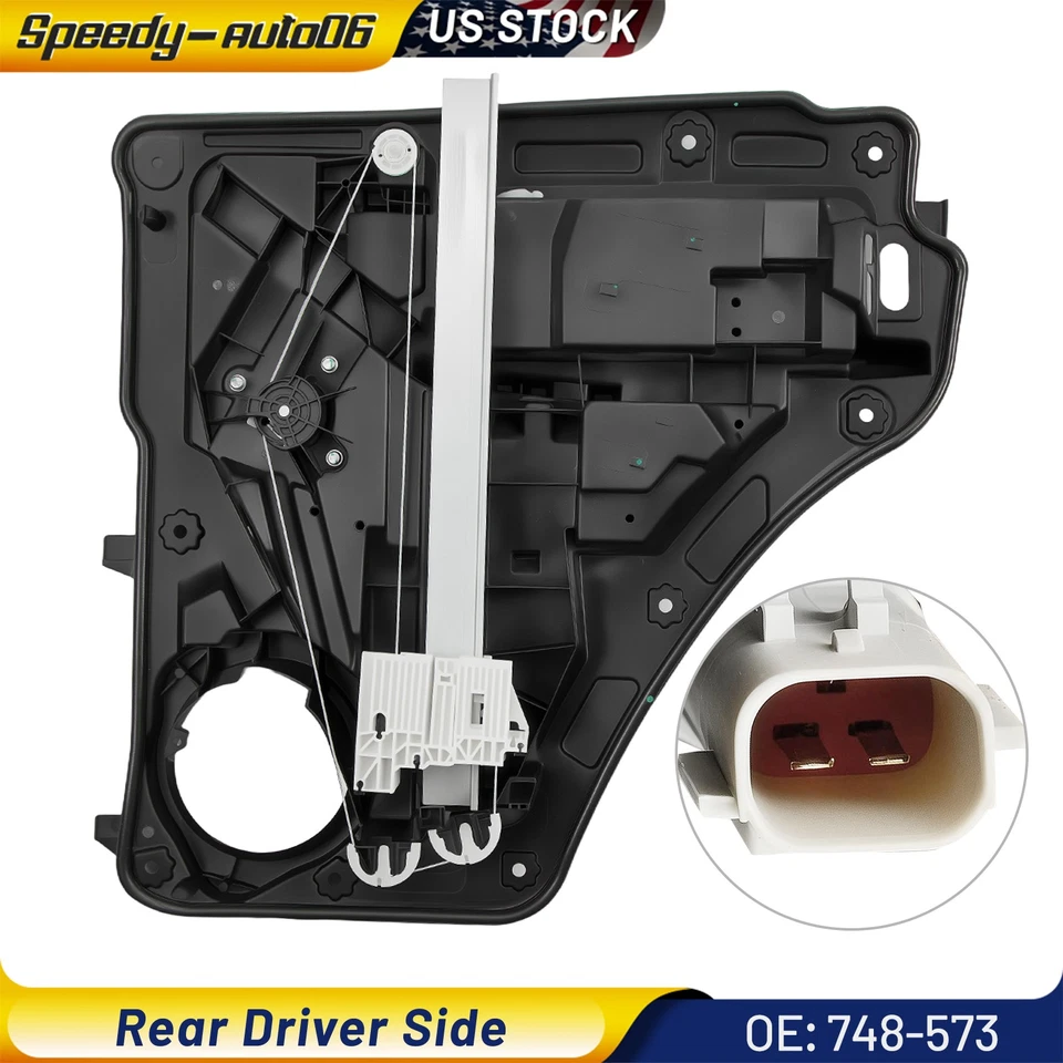 Rear Driver Side Power Window Regulator W/ Motor For 2008-2013 Jeep Liberty KK - Изображение 1 из 4