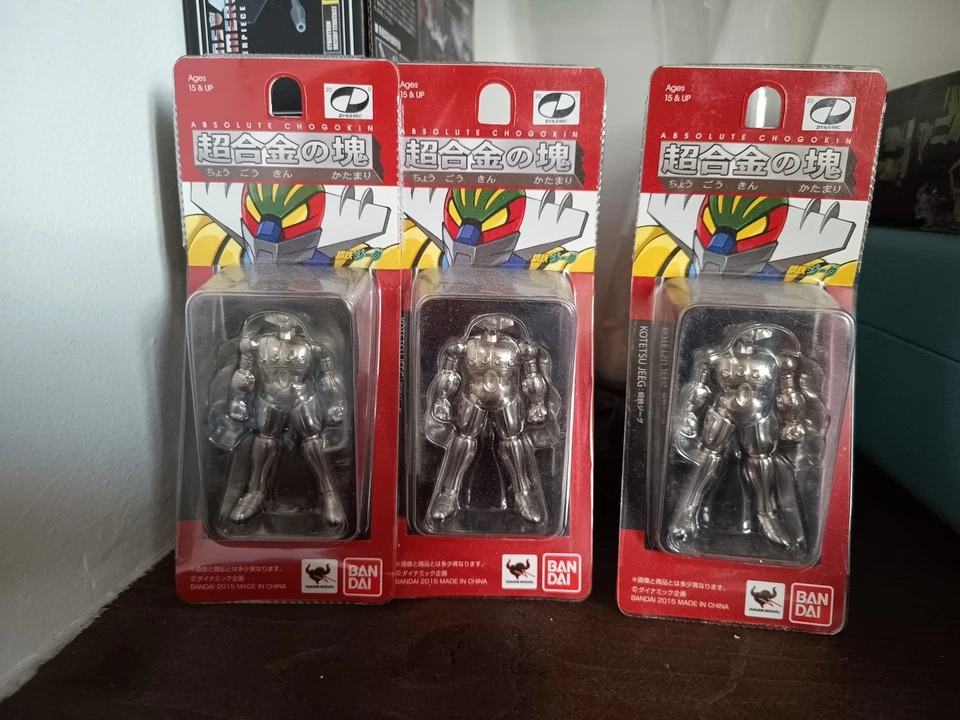 3 PZ ABSOLUTE CHOGOKIN KOTETSU JEEG BANDAI JEEG ROBOT D'ACCIAIO - Imagen 1 de 2
