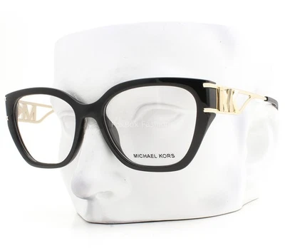 Michael Kors Bierzo Eyeglasses MK 4140U 3005 Glasses Black Pale Gold 54mm w/case - Image 1 of 4