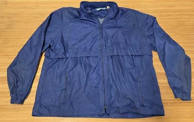 Chaqueta Woolrich Triton Para Hombre XL Azul Real Cortavientos Ventilada Trasera Cremallera Bolsillos Foto 1 de 4