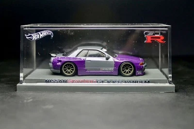 Hot Wheels Nissan Skyline R32 Pandem Nardo Gray CUSTOM With Display Case - Image 1 of 4