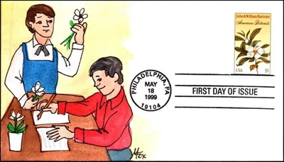 Scott 3314 32 Cents American Botanists Melissa Fox Hand Painted FDC 6 Of 7 - Image 1 of 2