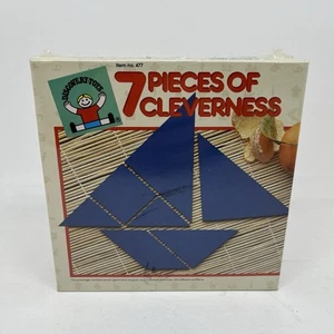 Vintage NEW SEALED 1986 DISCOVERY KIDS TOYS 7 PIECES OF CLEVERNESS #477 NOS - Picture 1 of 6