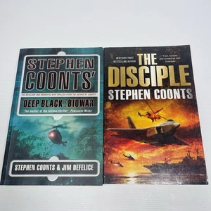The Disciple + Deep Black Biowar Stephen Coonts P/B - Imagen 1 de 13