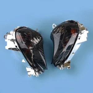 Black Left&Right Front Indicator Turn Signal Fit For Hayabusa GSX1300R 2008-2020 - Picture 1 of 10