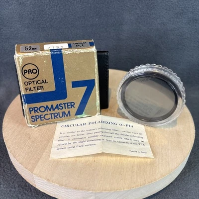 Promaster Spectrum 7 Optical Filter 52mm Circular Polarizer Lens Filter - Japan - Image 1 of 4