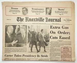 The Knoxville Journal Newspaper Jan 21 1977 Carter Presidency News - Picture 1 of 4