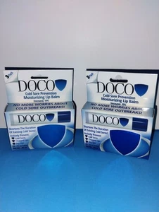 2 Boxes Doco Lip Balm Tubes w/Docosanol Cold Sores (3-Pack Ea) New (a) - Picture 1 of 2