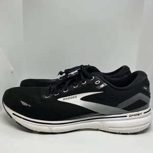 Brooks Mens Ghost 15 1103932E012 Black Running Shoes Sneakers Size 13D - Picture 1 of 15