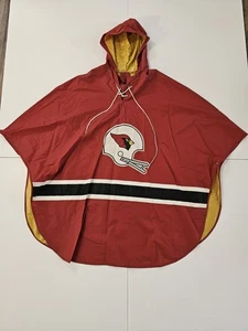 Vintage Cardinals NFL Football Erwachsene wiederverwendbarer Regenponcho Größe Large Vinyl  - Bild 1 von 17