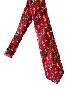 Atkinsons for House of Ireland-GOLF Theme 100% Silk Neck Tie-Made in Ireland - Picture 1 of 5