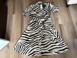 GENUINE LADIES DRESS LAUREN RALPH LAUREN SHIRT DRESS WITH FRONT TIE BNWT SIZE 12 - Picture 1 of 12