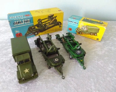 3 vtg Corgi Major Loading Trolley Bristol Bloodhound International 6 Army Truck - Image 1 of 4