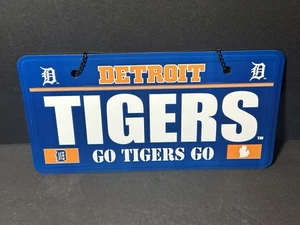 Rico Metal Tin Detroit Tigers Baseball MLB License Plate Sign Man Cave Décor - Picture 1 of 5