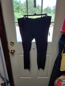 Nwt Avia Womens Plus Ribbed Leggings Black XXXL 22 - Picture 1 of 1