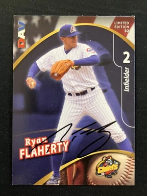 Peoria Chiefs RYAN FLAHERTY Signed Card autograph In Person Auto - NO COA - Image 1 of 2