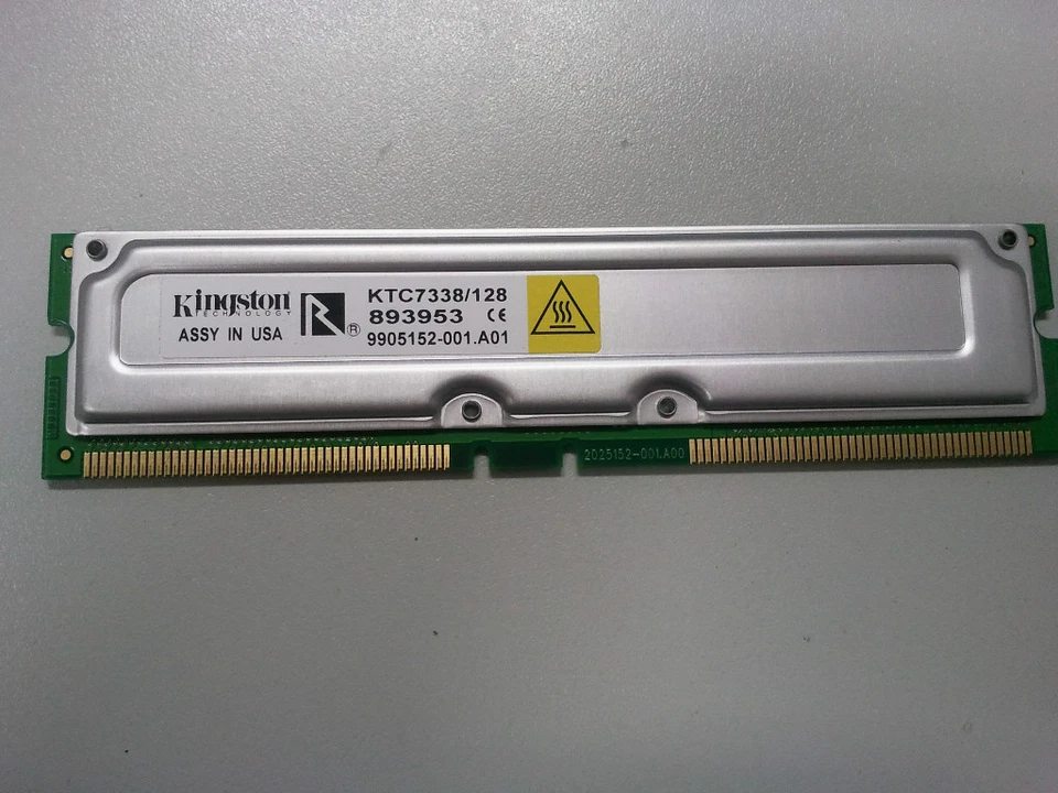 MEMORIA MEMORY RIMM RAMBUS 800 mhz kingston ktc7338/128 128 mb - Immagine 1 di 1