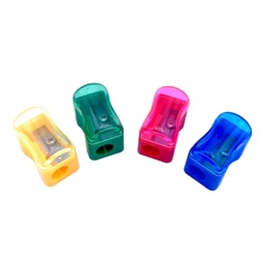 Juego de 4 afiladores de plástico con cubierta surtidos colores individuales - Imagen 1 de 5