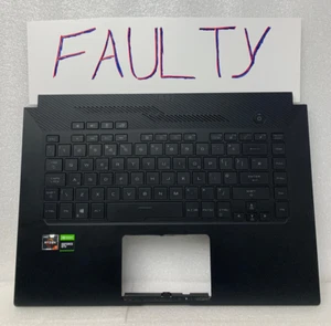 FAULTY ASUS GM591GM G Series Gaming Laptop Palmrest UK Keyboard FOR KEYS / FRAME - Picture 1 of 2