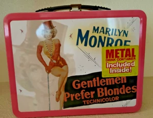 New ~Marilyn Monroe Metal Lunch Box & Thermos Set ~ “Gentlemen Prefer Blondes” - Picture 1 of 7