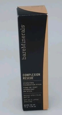 New EXP 03/23 BareMinerals 10g Cashew Complexion Rescue Hydrate Foundation Stick - Image 1 of 4