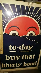 ORIGINAL POSTER 1. WELTKRIEG WWI "HEUTE KAUF DIESE FREIHEITSBINDUNG" BUNTES POSTER - Bild 1 von 7