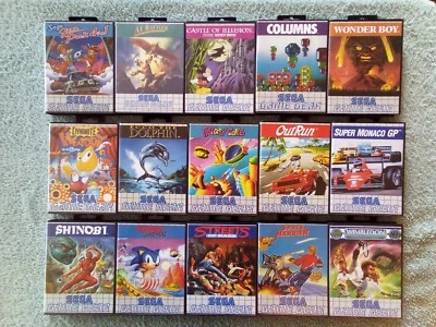 Sega game gear 15 game Ultimate Starter bundle Sonic, Ecco, Shinobi, Wonder boy, - Image 1 of 4