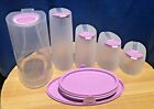 Tupperware  FIFO Storage Container Dry Food Keeper Cereal Keeper Set of 5 New 