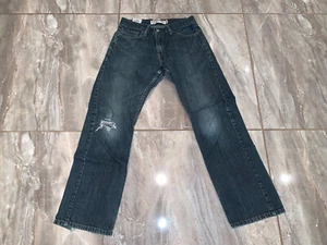 Levi's Levis 514 PARA HOMBRES 30 X 28 JEANS desgastados - Imagen 1 de 2