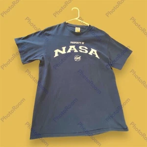 Nasa Delta Size L Property of Navy Blue White Logo T shirt Vintage - Picture 1 of 7