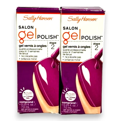 Sally Hansen Salón Gel Esmalte Gel Color Uñas 252 Pulido Púrpura 0.25oz LOTE DE 2 Foto 1 de 2