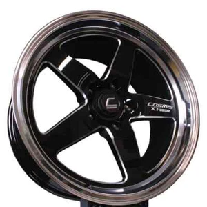 Cosmis Racing XT-005R Wheel Black W/ Machined Lip & Spokes 18x9 +30mm 5x120 - Picture 1 of 2