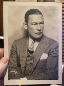 Radio comico Vaudeville scrittore attore star Fred Allen prima fotografia certificato di autenticità - Foto 1 di 4