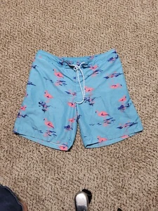 St Johns Bay Swim Trunks Flamingos Men's Size XXL Mesh Lining Removed - Picture 1 of 8