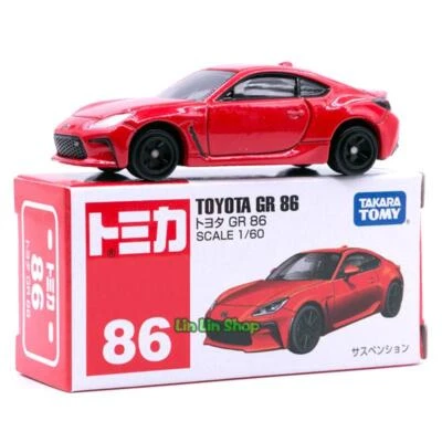Coche de regalo Tomica Takara Tomy diecast 86# 1/60 Toyota GR 86 coleccionar vehículo de juguete Foto 1 de 4