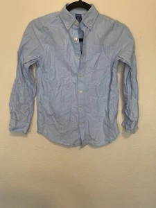 Little Boys Arizona Jean Co Long Slee Blue Dress Shirt 10 / 12 medium - Picture 1 of 3