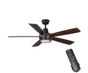 Hampton Bay Ceiling Fan 5-Blade+LED+ Dimmable+Reversible Blades/Rotation+Timer