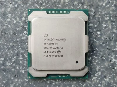 Intel Xeon E5-2698 V4 CPU SR2JW 20 core 2.20ghz LGA 2011-3 50MB 135W processor - Image 1 of 2