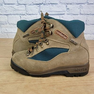 VTG Zamberlan Gore-Tex Suede Treking Hiking Boots Womens Size 5H Made in Italy - Picture 1 of 9