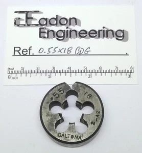0.55" x 18TPI Button Die, HSS. Could be Whitworth form. - Picture 1 of 2