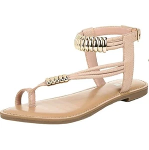 Bar III Womens 8 M Blush Pink Strappy Flat Sandals NIB WG3 - Picture 1 of 5