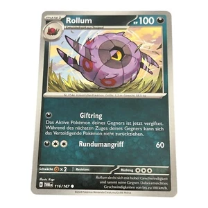 Pokemon Maskerade im Zwielicht TCG Karte Rollum 116/167 - Picture 1 of 1