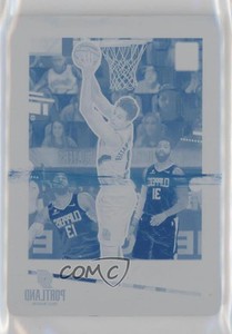 2020-21 Panini Donruss Optic Printing Plate Cyan 1/1 Zach Collins #124 7n6