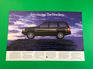 1994 JEEP GRAND CHEROKEE ORIGINAL VINTAGE PRINT AD ADVERTISEMENT 2 PAGE - Picture 1 of 1